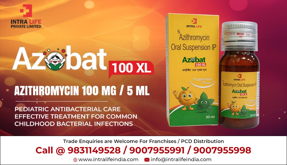 Azithromycin 100mg/5ml Suspension for Kids Infections