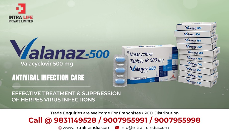 VALANAZ-500 Tablets: Valacyclovir 500 mg for Herpes Virus Infections